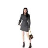 Vestido Camisa a Rayas para Mujer, Nuevo Estilo Primavera 2025, Cuello Retro, Estilo Old Money, Diseño Adelgazante de Cintura