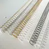 Anel de espiral de metal para encadernação em espiral de ferro para atacado 6,4-38mm anel de espiral metálico de bobina única para fichário
