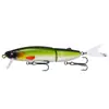 Señuelo Transfronterizo Multi-Sección Pez Biónico Señuelo Duro 12cm Flotante y Sumergible Set de Señuelos de Pesca 10 Colores Equipo de Pesca