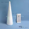 Venta al por mayor Navidad Hecho a mano Espuma Cono Poliestireno Blanco Material Modelo de Árbol de Navidad