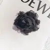 Acessórios Florais Flor de Rosa Borda Queimada 9cm Acessórios para Joias DIY Roupas Grampo de Cabelo Presilha de Cabelo Acessórios para Cabelo Acabamento de Renda