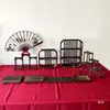 Nuevo Soporte de Exhibición de Mesa de Postres Estilo Chino Mesa de Exhibición Vintage para Descanso de Negocios Mesa de Postres para Ceremonia de Boda