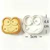 Molde de galleta de dibujos animados 3D tridimensional anime glaseado galleta fondant plástico tipo prensa molde para hornear en casa