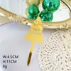 Nueva Marcación Láser Feliz Navidad Decoración de Pastel para Hornear Fiesta de Navidad Tarjeta de Pastel Acrílica