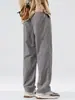 Pantalones Casuales de Secado Rápido de Verano de Moda para Hombre, Pierna Recta Suelta, Pantalones Casuales de Seda Hielo para Exteriores para Hombre, Pantalones Largos Finos a la Moda