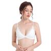 Sutiã sexy europeu e americano de renda leve sem anel de aço, sutiã sem costura confortável, triângulo, copo macio, roupa íntima feminina respirável