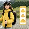 Chaqueta cortavientos para niña de doble cremallera de comercio exterior, nueva chaqueta elegante de otoño 2026, ropa infantil de moda, chaqueta de montañismo
