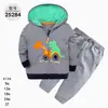 Comercio Exterior Ropa Infantil Primavera y Otoño Conjunto Infantil de Dos Piezas Material Sudadera Sudadera con Capucha Ropa Infantil para Bebés Ropa de Salida [Al por Mayor]