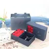 Caja de joyería seis flores nueve rosas caja de regalo caja para colgante pulsera tapa cielo y tierra caja para anillo de flor eterna caja de joyería