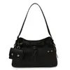 Bolso tipo tote de cuero suave con cordón estilo coreano para mujer, verano 2026, gran capacidad, simple y elegante, sensación de alta gama, bolso de hombro y cruzado
