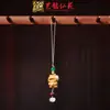 Pendente de Corrente para Celular de Pequena Cabacinha em Jacarandá Chaveiro de Carro Yiming Xianyuan Presente Criativo Pingente para Homens e Mulheres