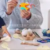 Artesanato DIY Feito à Mão Pássaro de Madeira 3D Artesanato de Natal Infantil Material Didático Infantil Cor Branca para Pintar