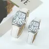 Novo Relógio de Cinto Quadrado da Moda para Meninas Estilo Executivo Relógio de Casal Um Homem e Uma Mulher Marca Xapwv Caron
