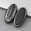Modelo de 4 Botões Adequado para Capa de Chave de Carro Nissan Sylphy, Tiida, X-Trail, Teana, Bluebird, Qashqai, Capa Cinza Titânio