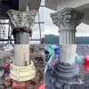 Molde para Base de Columna Romana, Decoración Redonda para Cabeza y Base de Columna de Cemento, Base de Columna para Villa de ABS, Pedestal
