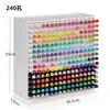 Caja de Almacenamiento de Cuentas de Colores 221 Compartimentos Botellas Herramientas DIY Botellas de Plástico Transparente Kits de Materiales para Manualidades Tubos para Varillas de Incienso Estante de Almacenamiento