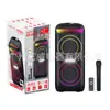 DR-6615 comércio exterior explosões duplo 6,5 polegadas ao ar livre alta potência grave dança de salão karaokê luzes RGB estéreo bluetooth