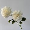 2 Flores de Peonía Artificiales para Decoración de Boda, Flores Falsas para Arreglo de Escena de Boda, Flores Artificiales para Exportación y Comercio Transfronterizo