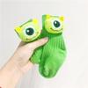 Calcetines de Muñeco 3D Versátiles de Doble Puntada Estilo Coreano para Niños Calcetines de Peluche de Dibujos Animados Calcetines de Media Caña Calcetines Caídos