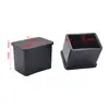 Tampas de Pé Retangulares de PVC Preto 20x30mm Tubo de Aço Inoxidável Pés de Mesa e Cadeira Antiderrapante Resistente ao Desgaste Redução de Ruído Almofadas de Pé Mangas para Tubos Atacado