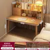 Escritorio con estantería, mesa integrada para dormitorio de niñas, escritorio de computadora simple, escritorio para oficina en casa, escritorio de estudio de estudiante montado en la pared