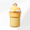 Atacado Dropshipping Estudante Transversal Super Fofo Copo de Vidro com Canudo Estilo Ins Copo de Chá para Meninas Copo de Água Bolinho de Alto Valor