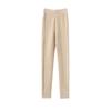 Leggings 100% Caxemira Pura Femininos Cintura Alta Slim Calças Peludas Outono e Inverno Novas Versáteis Cor Lisa Calças Modeladoras