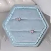 Brincos Coloridos de Zircônia para Mulheres, Estilo Simples e Fresco de Verão, Luxo Leve, Brincos Elegantes e de Alta Qualidade, Novos Brincos Versáteis