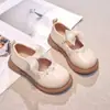 Zapatos de Cuero para Niñas 2026 Primavera y Otoño Estilo Princesa Zapatos de Suela Blanda de un Solo Color Zapatos de Vestir para Combinar en Verano Calzado Infantil