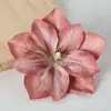 Cabeças de Flores de Clematis Artificiais Série Vermelha Materiais DIY para Decorações de Casamento, Boutonnières de Cabeça de Flor, Decorações de Flor para Penteados