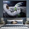Tecido de Fundo de Astronauta da Moda Pano de Pendurar na Parede Ins Decoração de Parede de Quarto Dormitório Cabeceira Planeta Personalizado Tapeçaria Simples