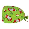 [En Stock] Gorro Quirúrgico Transfronterizo de Amazon para Personal Médico Oral y Dental Dibujo Animado Gorro de Enfermera Navideño