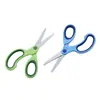 Tijeras para zurdos tijeras de acero inoxidable para zurdos tijeras pequeñas para niños tijeras hechas a mano funda tijeras de cabeza redonda para estudiantes