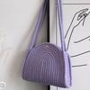 Bolsa de Tecido de Algodão Casual Versátil Feminina 2023 Nova Moda Bolsa de Ombro Bolsa de Praia Costeira Bolsa de Braço Nicho