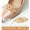 Nuevos Zapatos de Boda Desmontables, Tacones Altos, Accesorios, Accesorios Versátiles para Punta y Empeine, Zapatos Metálicos de Moda y Casuales, Hebillas Florales para Zapatos