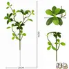 Plantas Verdes Simuladas, Galhos de Flores da Primavera da Ilha, Decoração de Interiores e Paisagismo, Galhos Artificiais, Enfeites de Plantas para Decoração de Sala de Estar