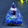 Bola de cristal 73 estilos pirámide transfronteriza bola de cristal grava pirámide artesanías para el hogar adornos de resina