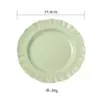 Prato Curvado Estilo Creme, Prato de Sobremesa Bolo de Alto Padrão, Prato de Massa Doméstico, Prato de Frutas, Prato de Louça, Prato de Prato