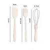 Conjunto de Silicone para Assar Espátula Raspador de Creme de Bolo Utensílio de Cozinha Doméstico Batedor de Ovos Pincel de Óleo para Churrasco Gadget Utensílios de Cozinha