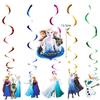 Decoración de Cumpleaños para Niños Suministros para Disfraz Fiesta Temática de Frozen Suministros para Fiesta Plato para Pastel para Niñas Princesa de Hielo
