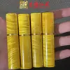 Caja Porta Palillos Dorada de Nanmu Estilo Nuevo, Porta Palillos Portátil Creativo, Talla Pequeña de Madera para el Hogar Yiming Xianyuan