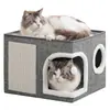 Ninho de gato mais vendido da Amazon, de camada dupla, quente, dobrável, adequado para todas as estações, ninho de gato para animais de estimação do fabricante original, disponível para atacado