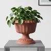 Vasos de Flores de Plástico Estilo Europeu, Uso Doméstico e Externo Vintage, Adequados para Cultivar Narcisos, Plantas Hidropônicas, Centella Asiática e Lótus de Vasos, Vasos de Flores Altos de Resina