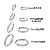 Aretes Quirúrgicos de Acero de Titanio para Perforación de Oreja, Aretes de Alto Brillo Tachonados con Diamantes para Mujer, Accesorios para Orejas Hipoalergénicos