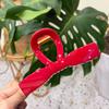 Pinza de Agarre Estilo Coreano Talla Grande Lazo de Un Carácter Pinza para Cola de Caballo Alta Pinza Simple para el Cabello Hebilla de Lazo de Alta Calidad para Mujer