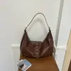 2026 Nova Moda Estilo Coreano Retrô Bolsa Tote Estilo Meilade Grande Capacidade Sensação de Luxo Bolsa de Ombro Único Transversal