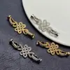 Retenção de Cor Forte, Nó Chinês de Diamante Completo com Fivela de Pérola, Pulseira de Cristal Feita à Mão, Acessórios para Joias DIY, Contas