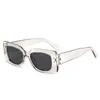 Nuevas gafas de moda transfronterizas retro de montura pequeña cuadrada con estrella mi nail gafas de sol de moda europea y americana para mujer gafas de sol decorativas