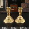 Suporte de vela estilo europeu feito de liga de zinco, suporte de vela de cinco braços e três braços, suporte de vela estilo europeu para mesa de jantar, jantar à luz de velas, ornamento de decoração para casa