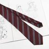 Corbata Jk Estilo Universitario Corbata Rayada Japonesa Accesorio para Camisa de Uniforme Material Escolar Atada a Mano Azul Oscuro Básica Versátil